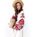 Embroidered Boho Dress "White Story"